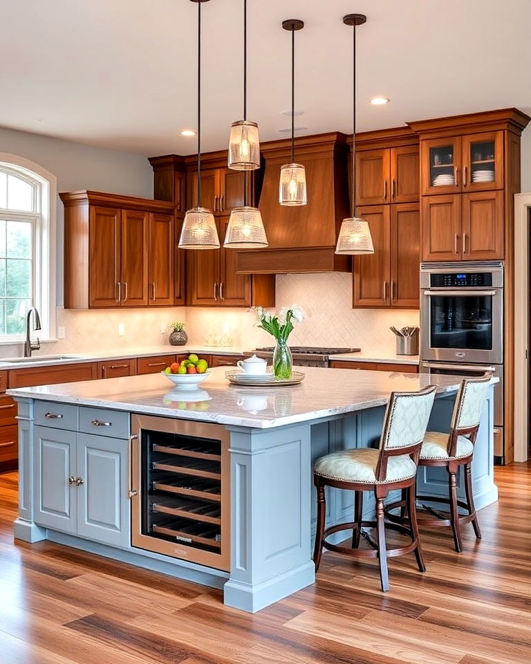spacious kitchen island for dream kitchen - 25 Dream Kitchen Ideas