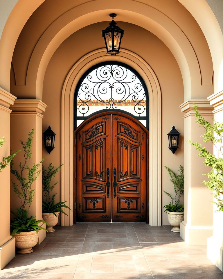 spanish revival entryway - 40 Spanish Style Home Exterior Ideas