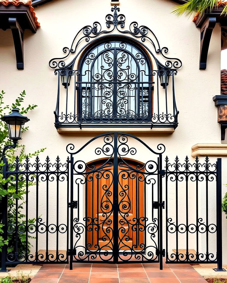spanish style ironwork railings and window grilles - 25 Spanish Bungalow Exterior Ideas