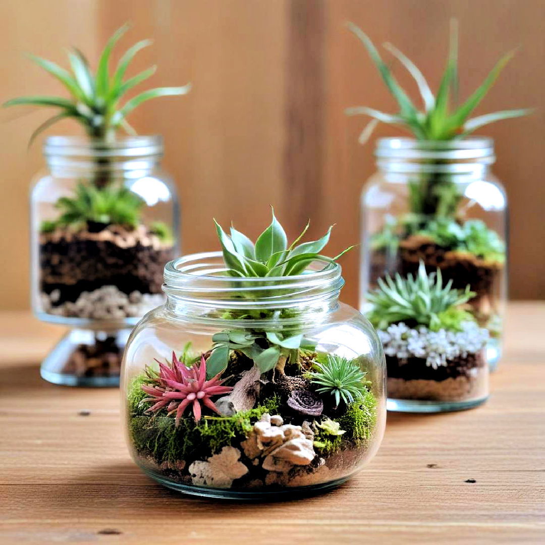 spice jar garden for small space - 40 Terrarium Ideas