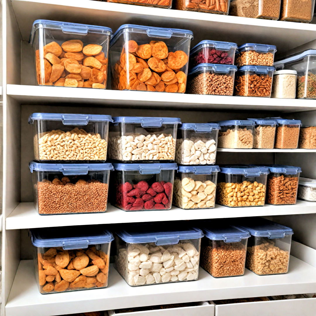 stackable storage bins for optimizing space - 40 Kitchen Organization Ideas