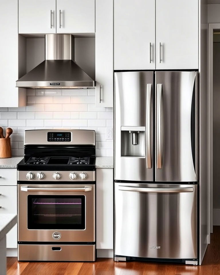 stainless steel appliances for modern farmhouse style kitchen 2 - 25 Kitchen With Stainless Steel Appliances