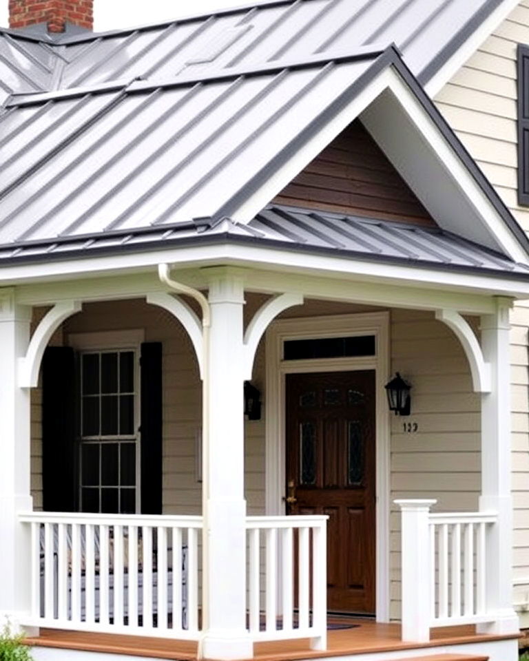 standing seam metal roof for porch - 30 Metal Roof Porch Design Ideas