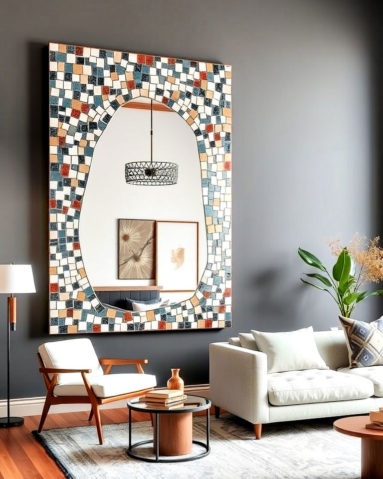 statement abstract mosaic mirror art - 20 Mosaic Mirror Ideas