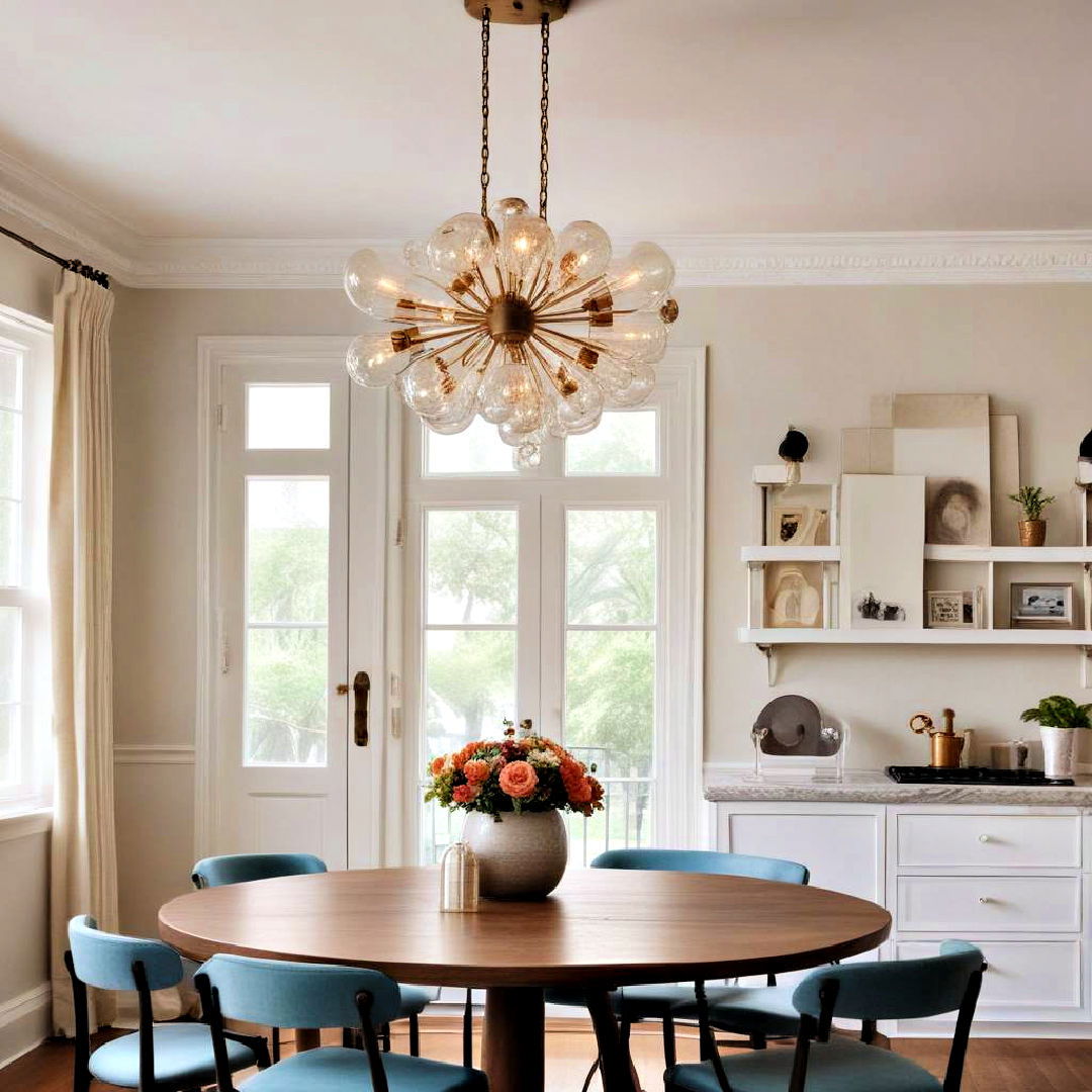 statement light fixture for apartment decor - 40 Apartment Decorating Ideas