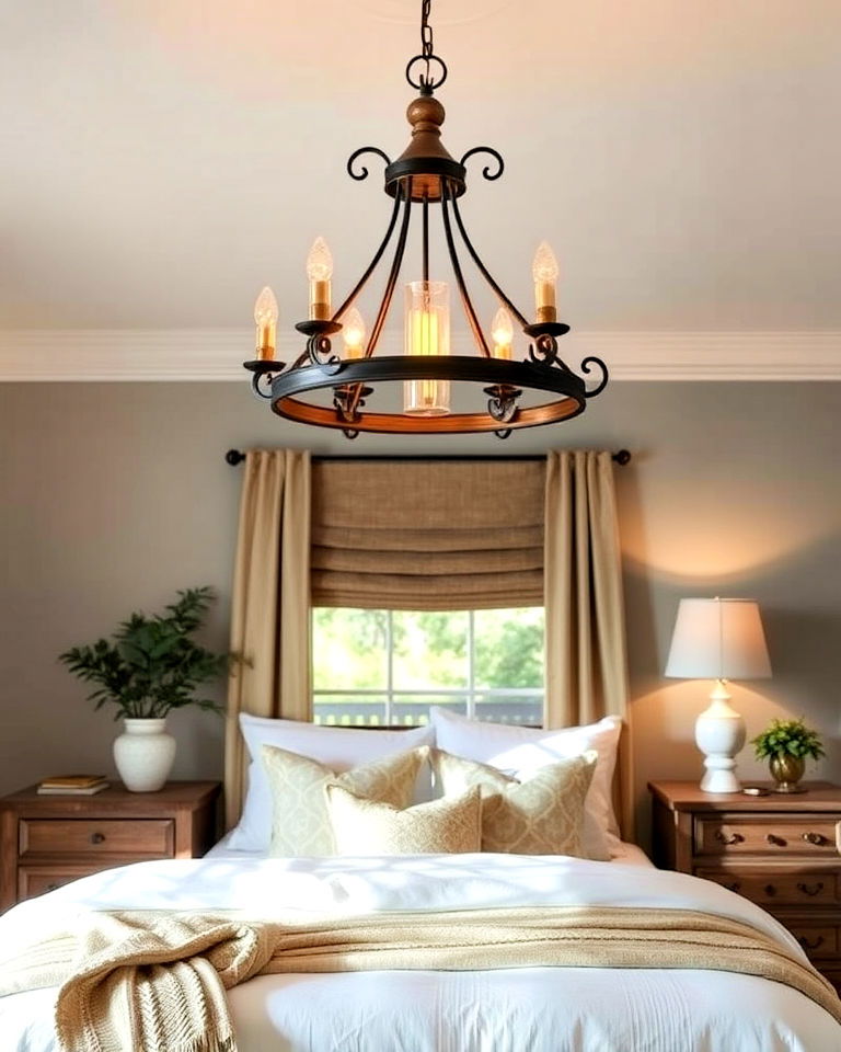 statement lighting fixture for magnolia bedroom - 20 Magnolia Bedroom Ideas