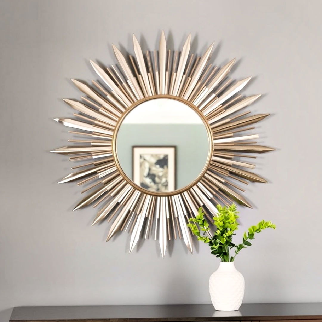 statement sunburst mirror - 25 Dining Room Mirror Ideas