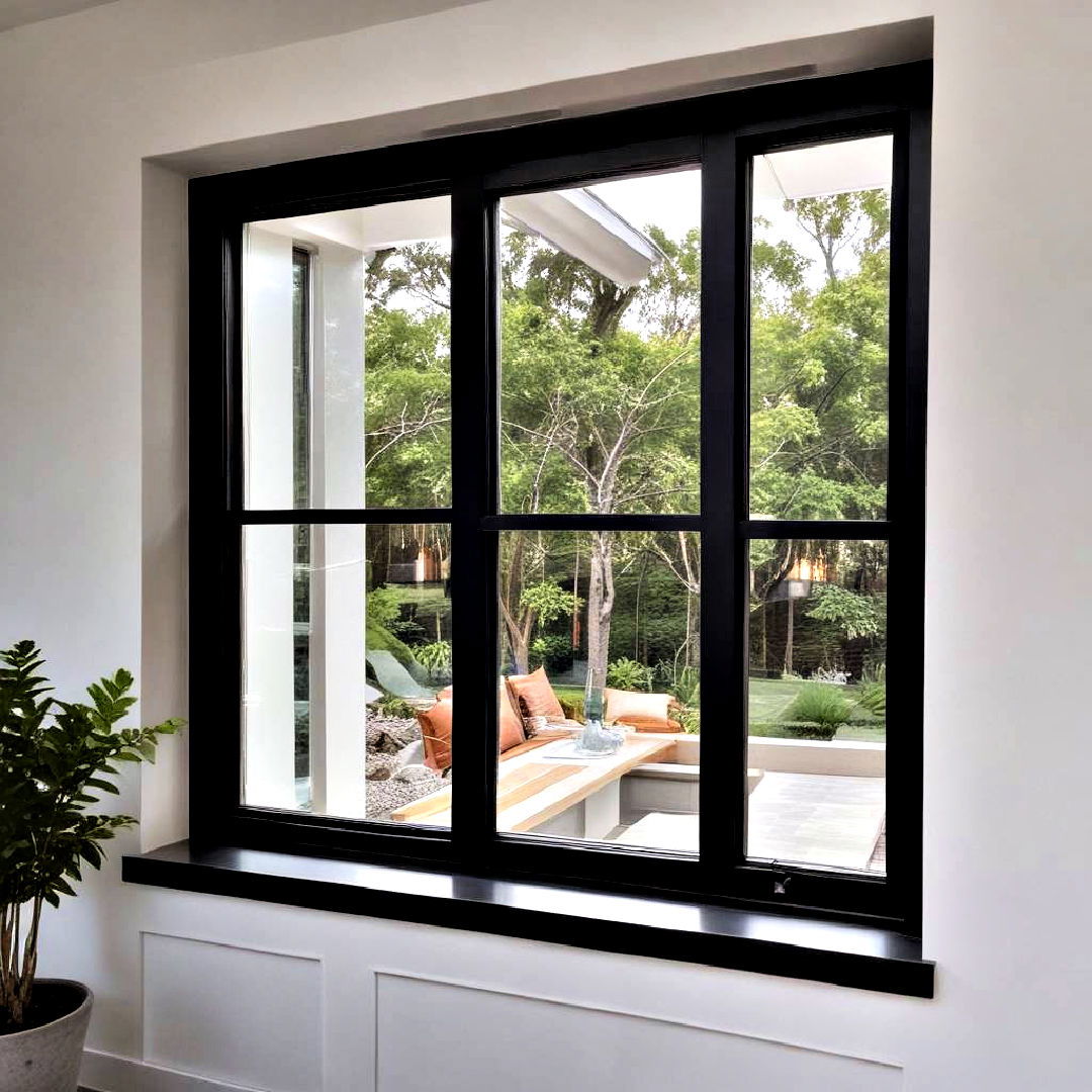 steel trim for ultra modern homes - 25 Modern Window Trim Ideas