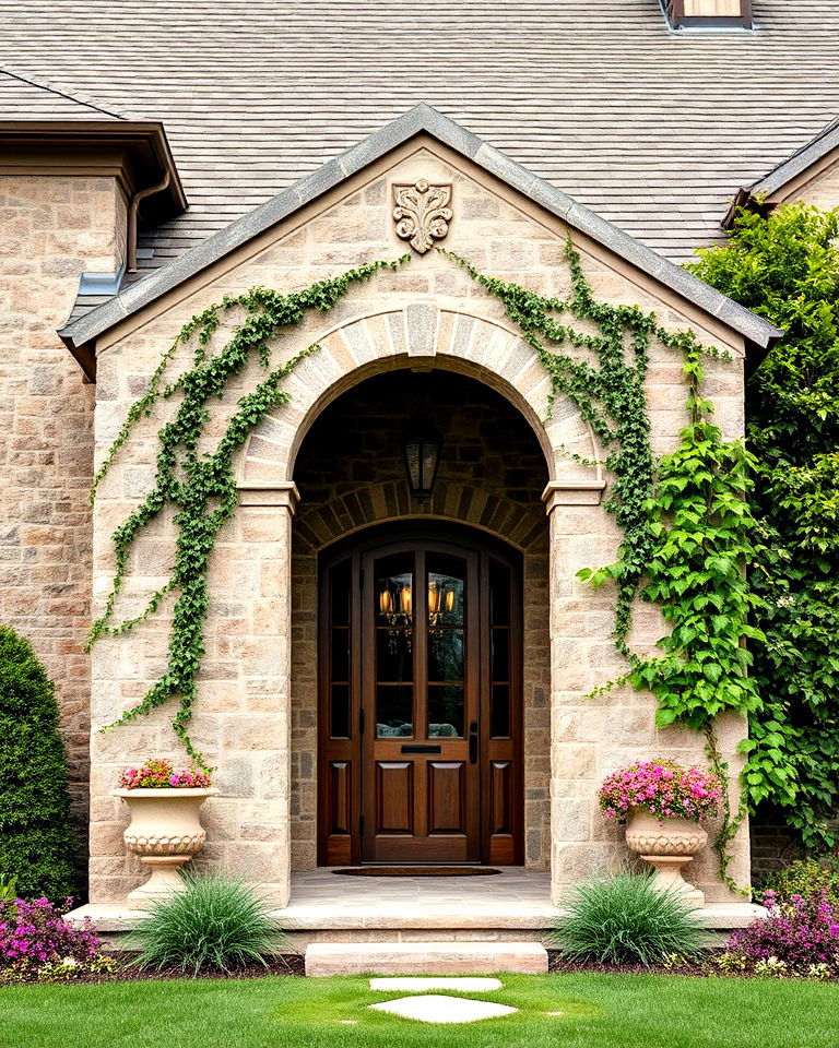 stone archways for french country exterior - 30 Traditional French Country House Exterior Ideas