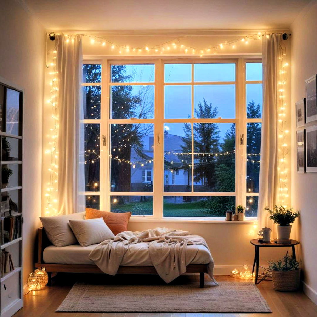 string lights to create cozy atmosphere - 15 Indie Room Ideas