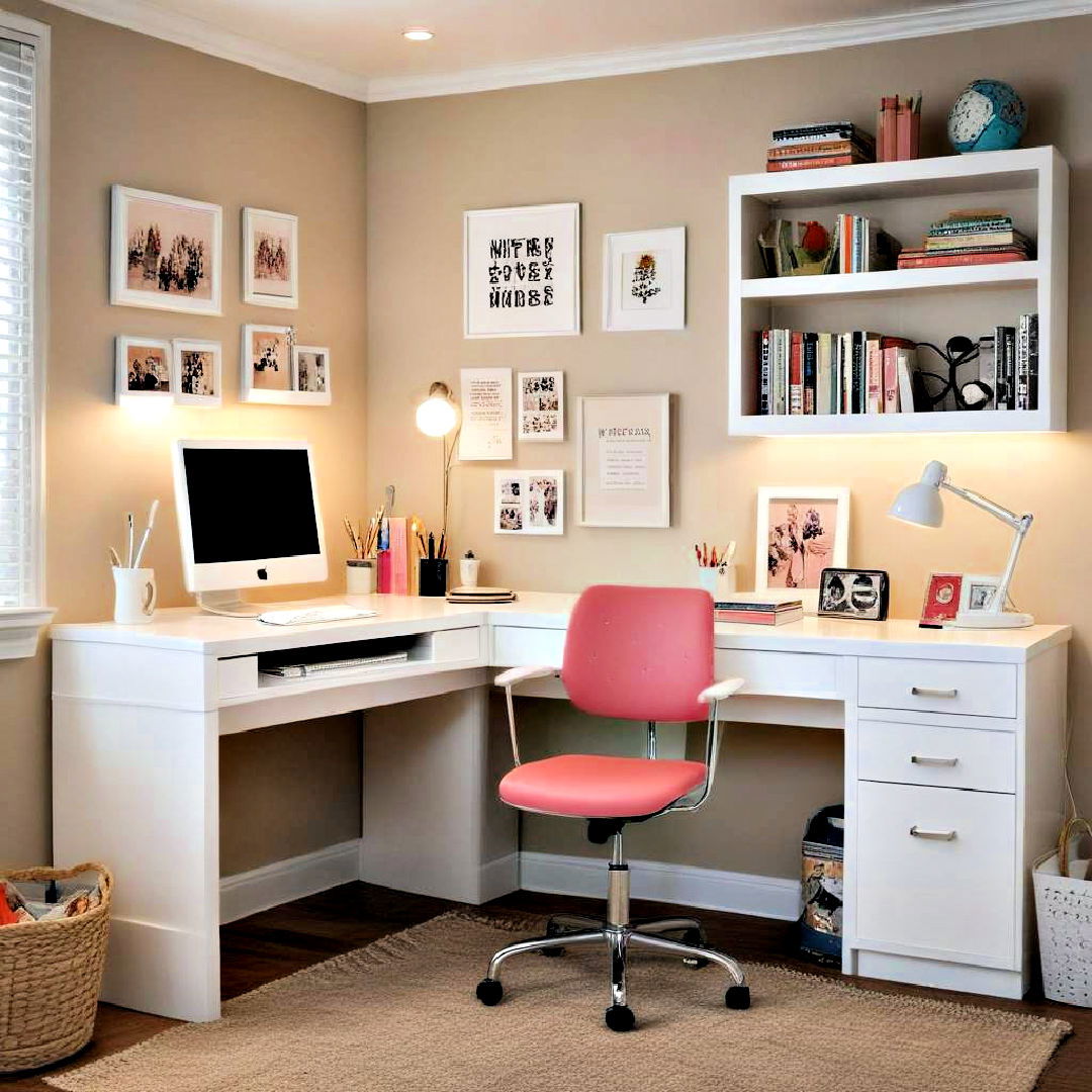 study corner for teen room - 40 Teen Room Ideas