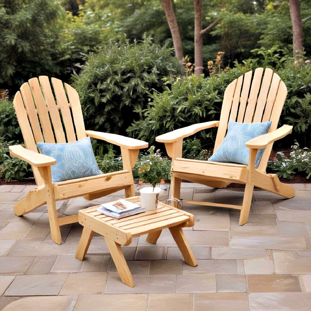stylish adirondack chairs for patio furniture - 25 Patio Furniture Ideas