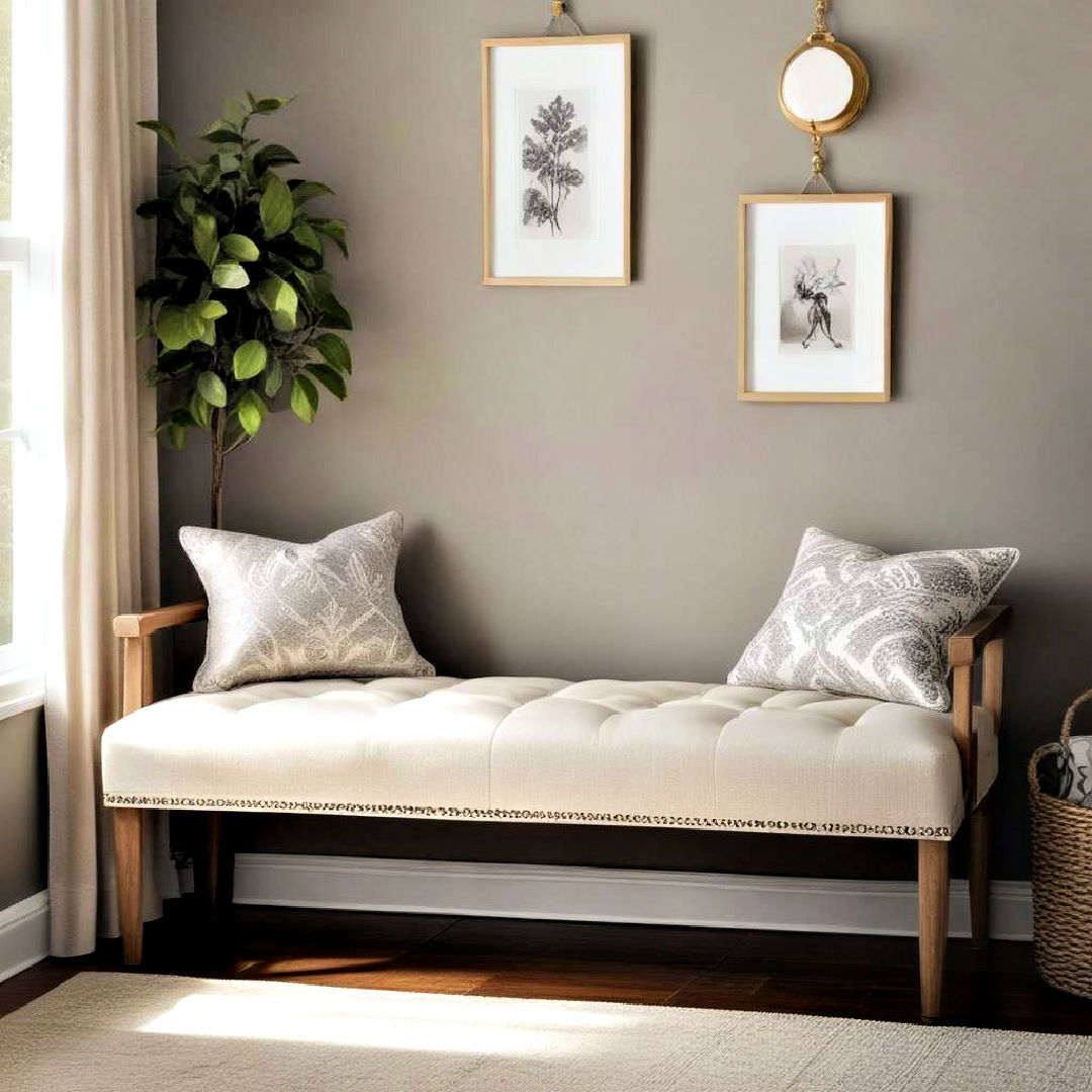 stylish bench seating - 40 Home Decor Ideas