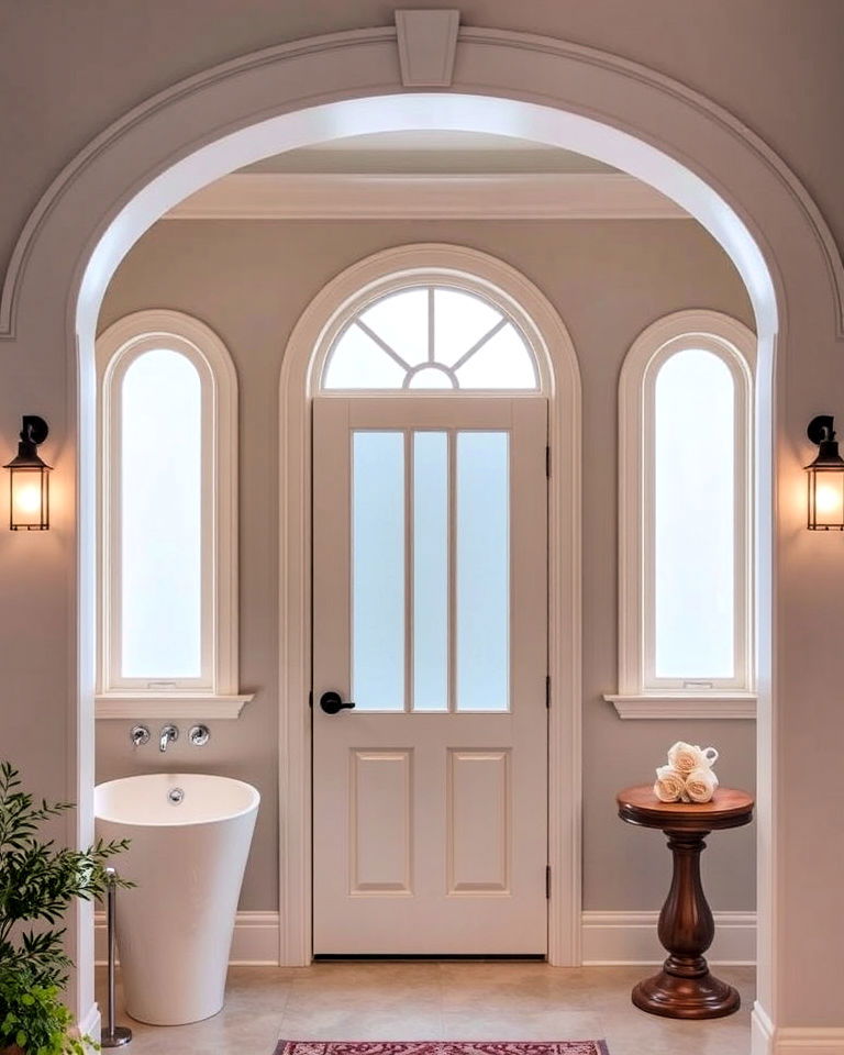 stylish sleek narrow arch window - 30 Arch Window Design Ideas