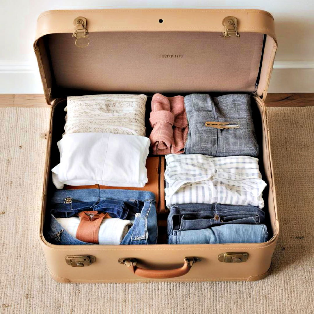 suitcase off season clothes storage idea - 30 Small Apartment Storage Ideas