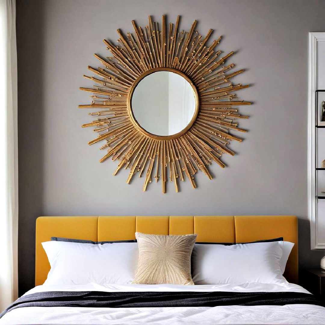 sunburst mirror for bedroom - 15 Bedroom Mirror Ideas