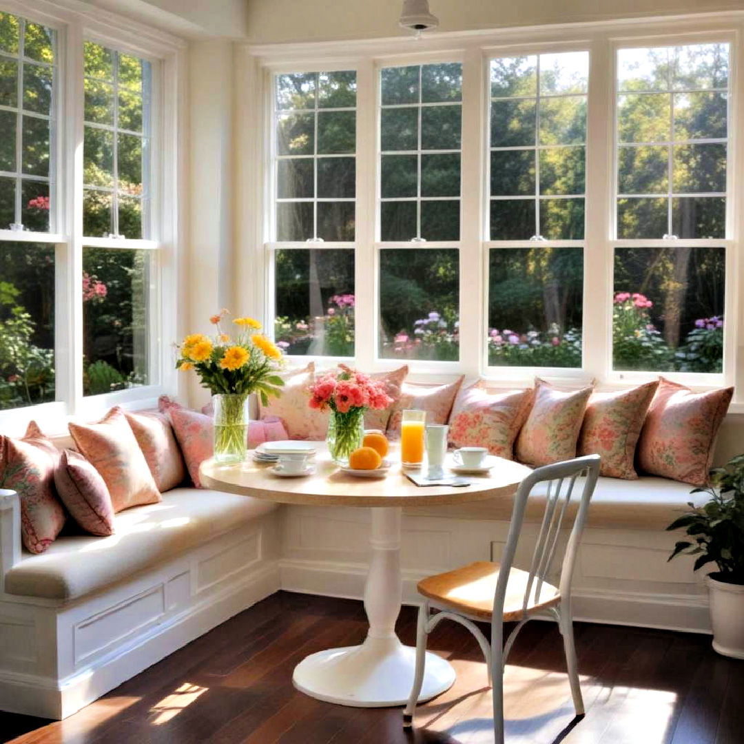 sunlit breakfast nook ideas - 30 Sunroom Ideas