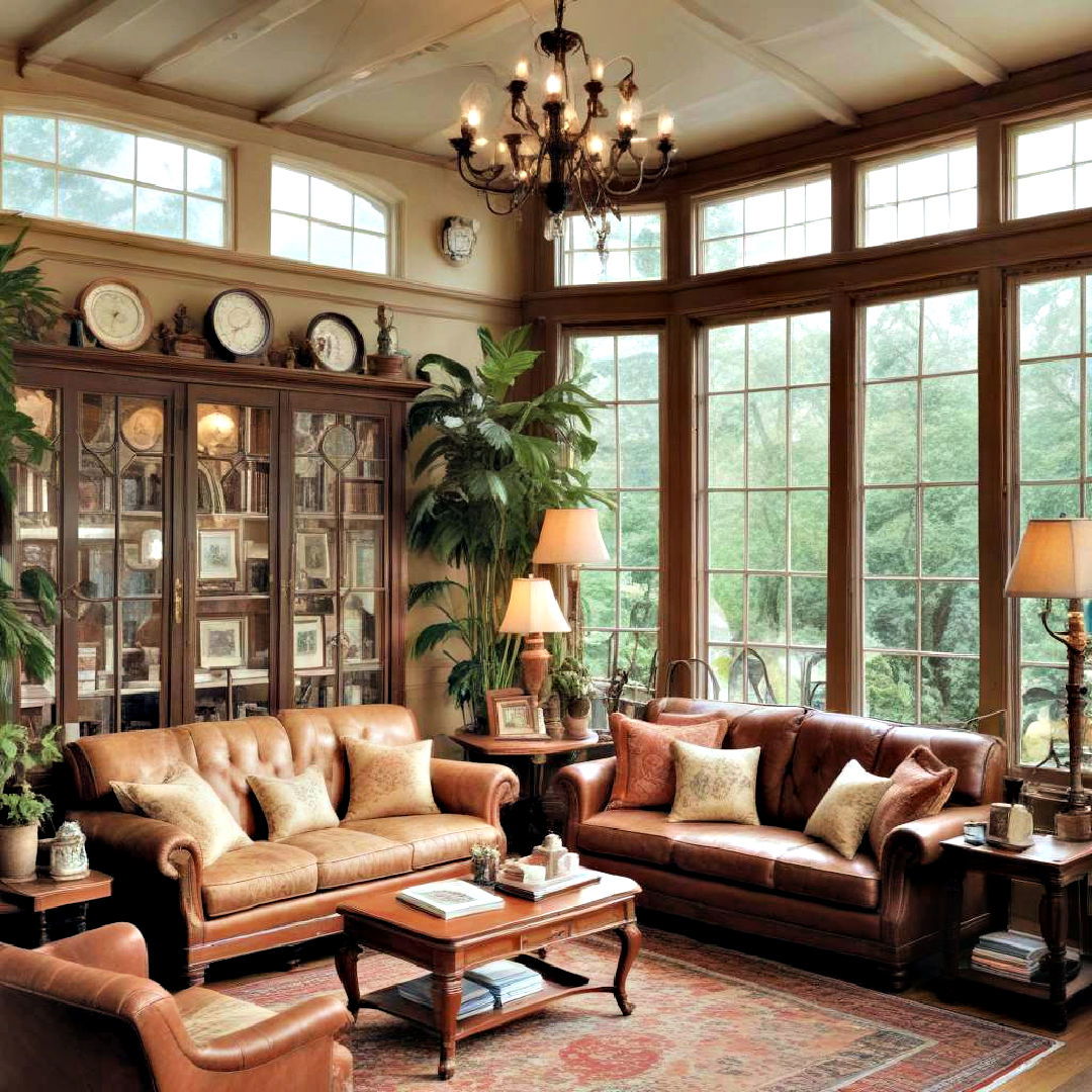sunroom with historical display - 30 Sunroom Ideas