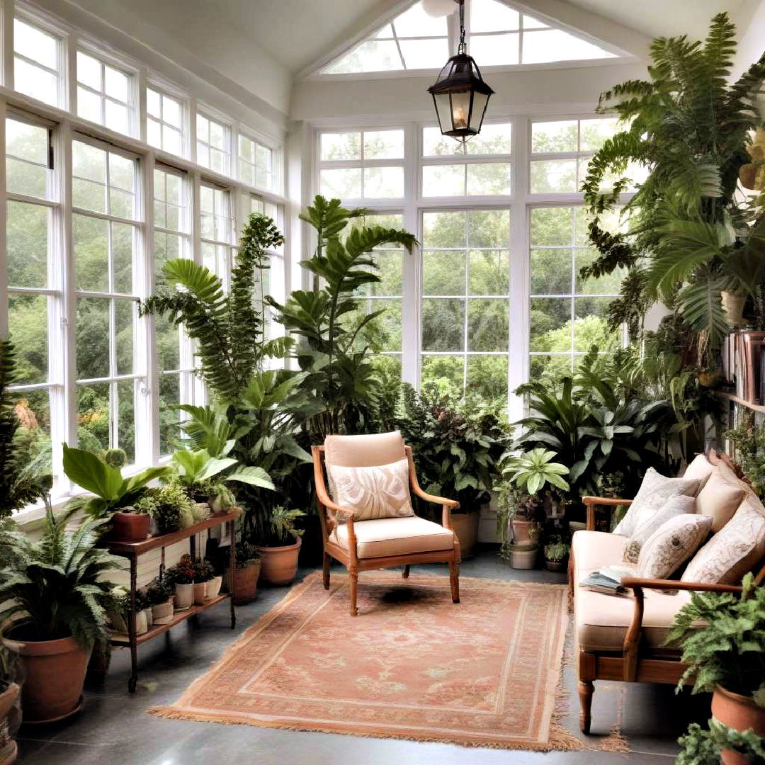 sunroom with indoor garden - 30 Sunroom Ideas