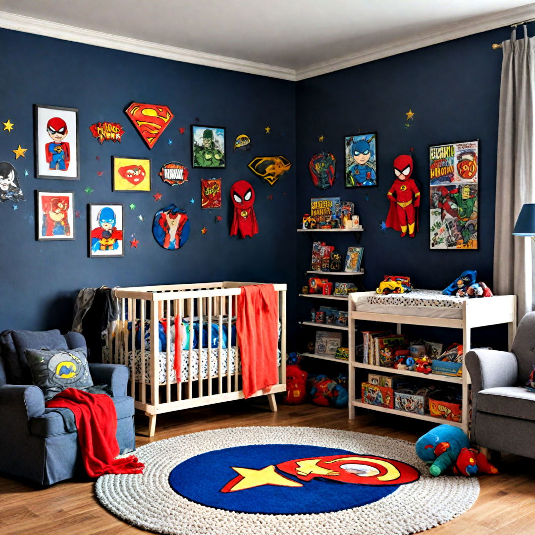 superhero themed decor - 40 Nursery Ideas