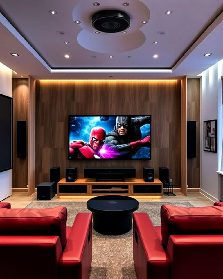 surround sound system ideas - 20 Modern Home Theater Ideas