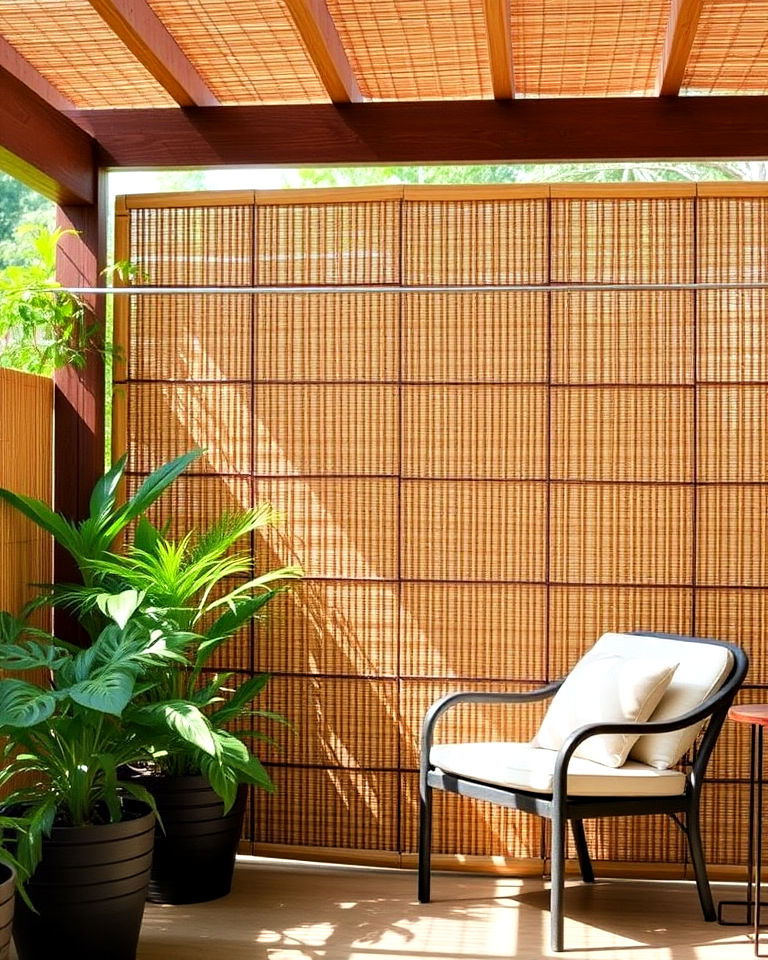 sustainable bamboo screens - 20 Garden Shade Ideas