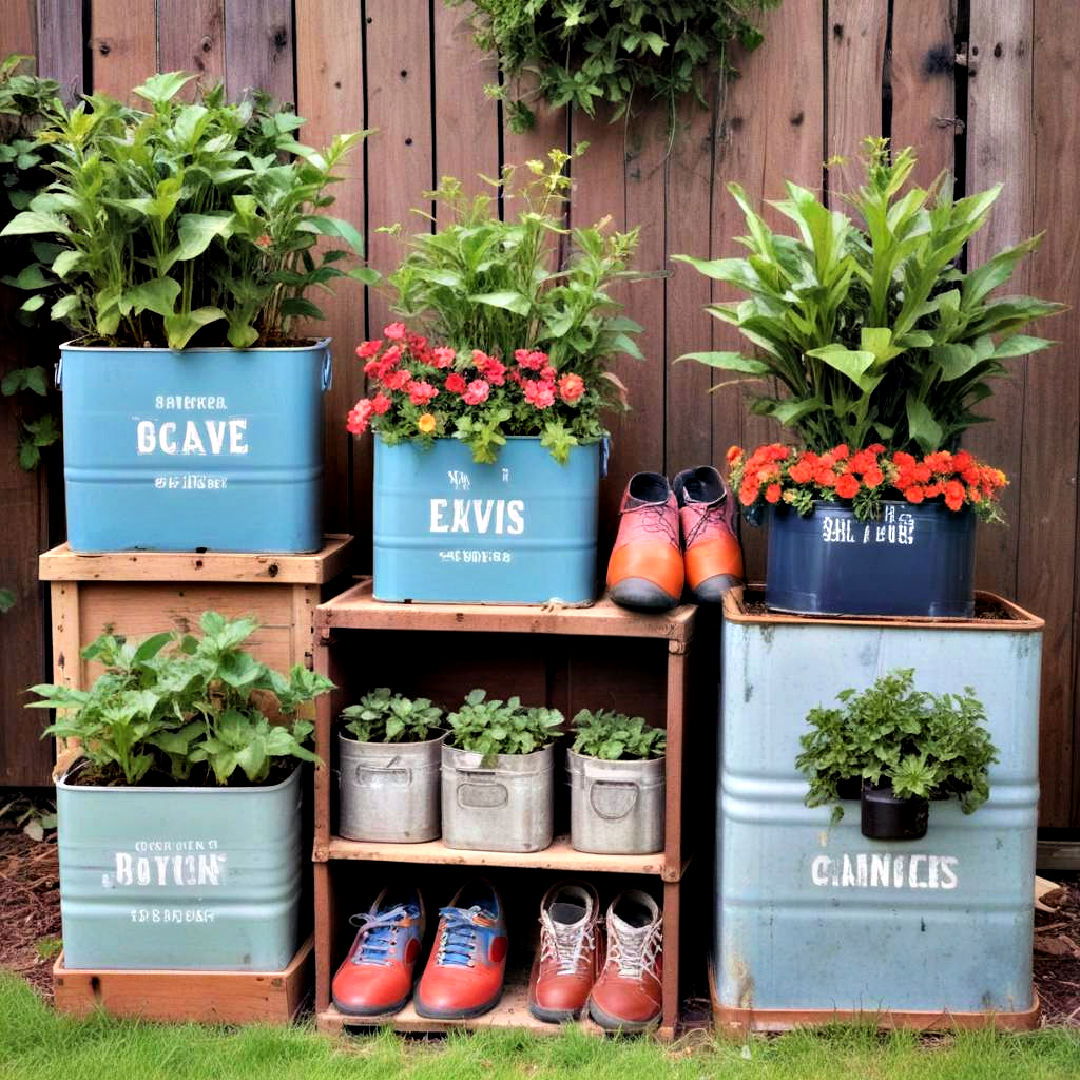 sustainable plant containers - 40 Container Garden Ideas