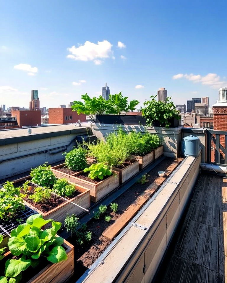 sustainable rooftop urban farm - 30 Residential Rooftop Design Ideas