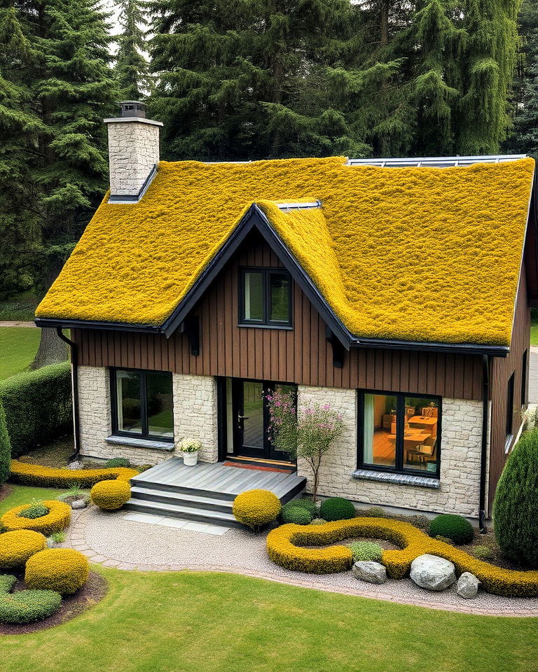sustainable scandinavian moss roof - 20 Houses With Green Roofs