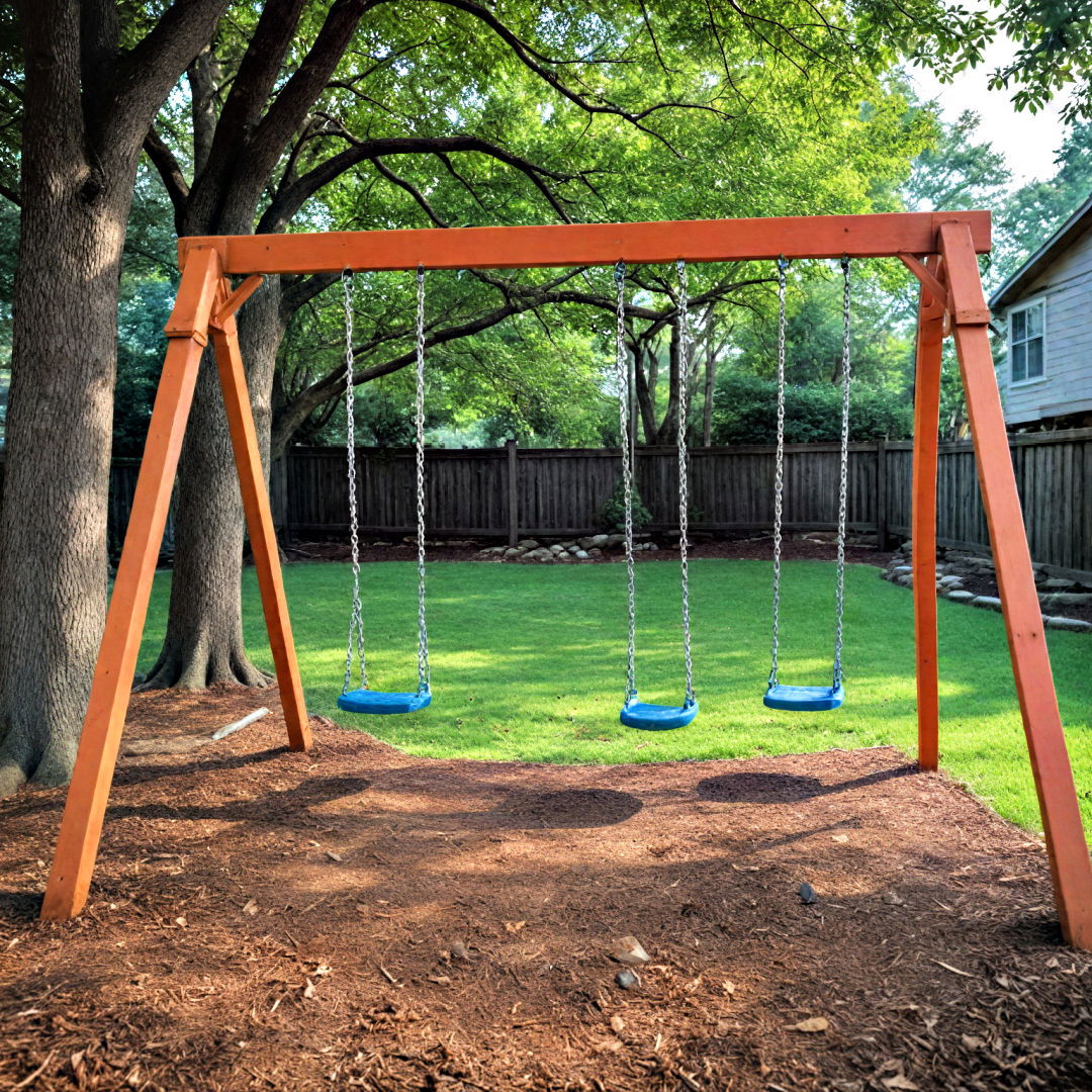 swing set for children - 40 Hardscaping Ideas