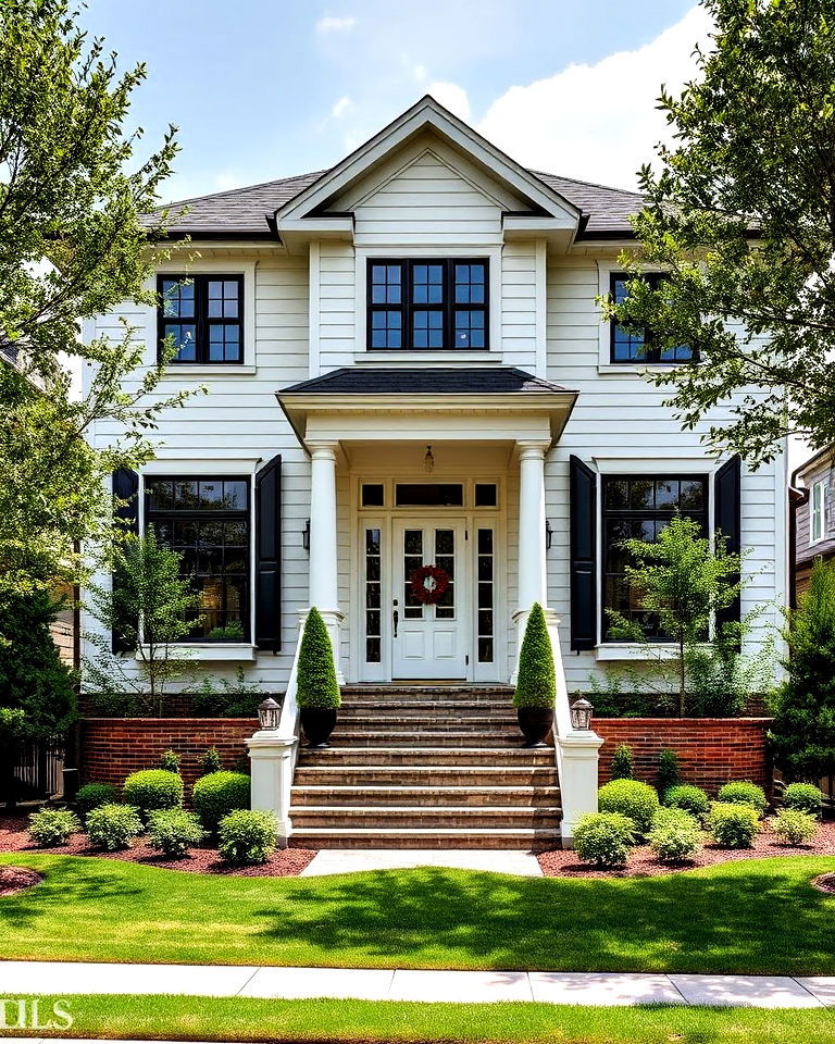 symmetrical home exterior - 30 Transitional Home Exterior Ideas