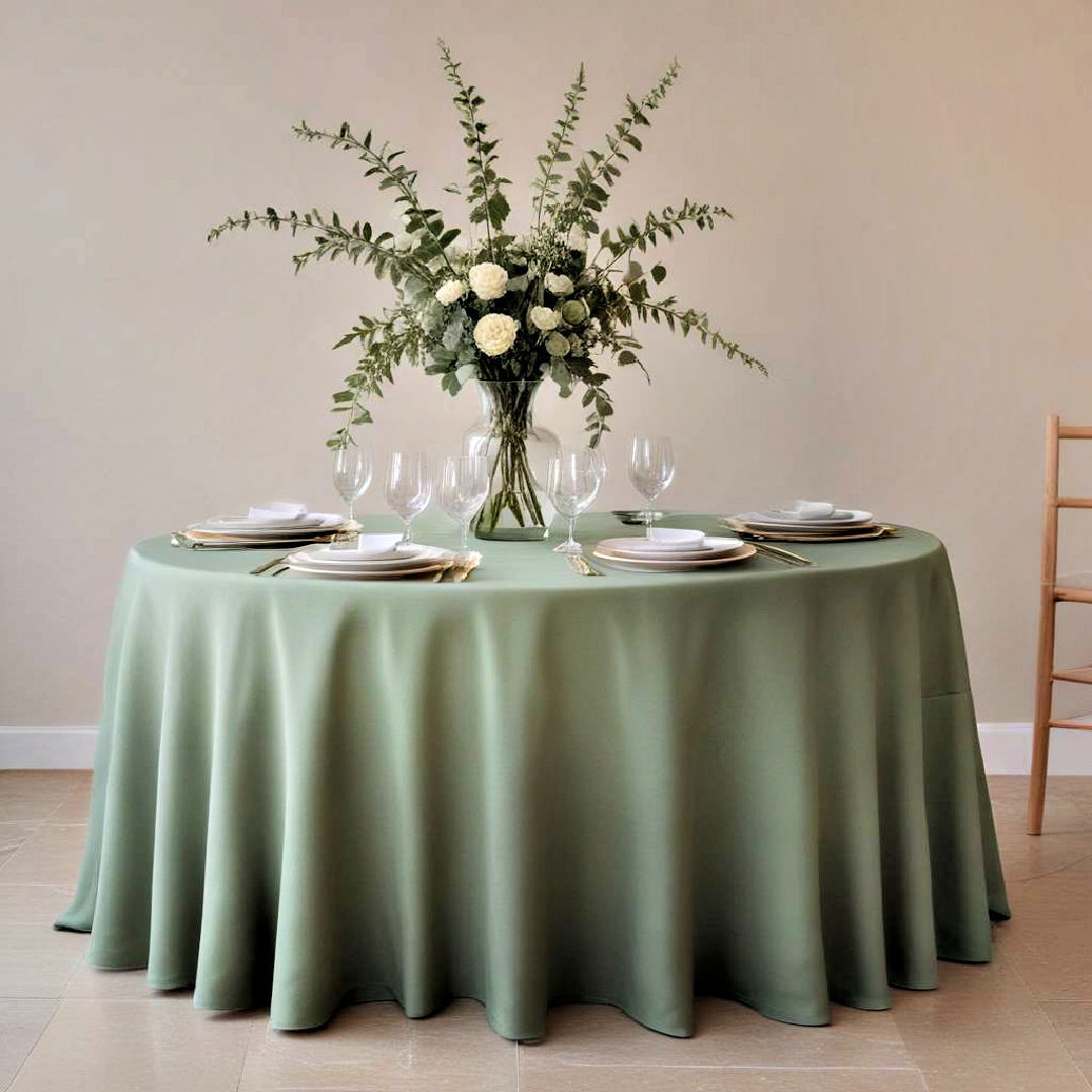 tablecloth for sage green wedding - 30 Sage Green Wedding Ideas