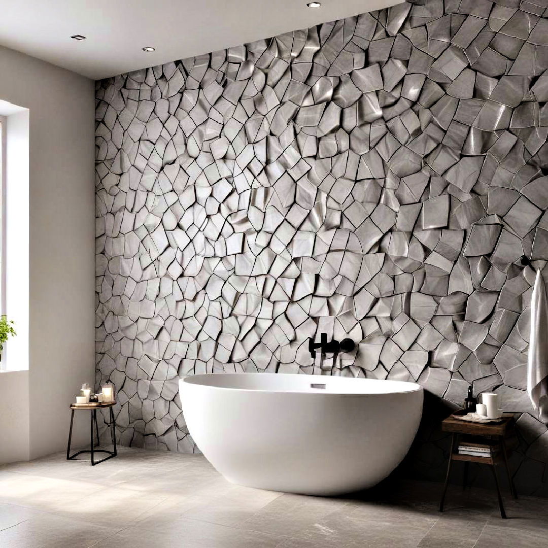 tactile wall tiles - 40 Modern Bathroom Ideas