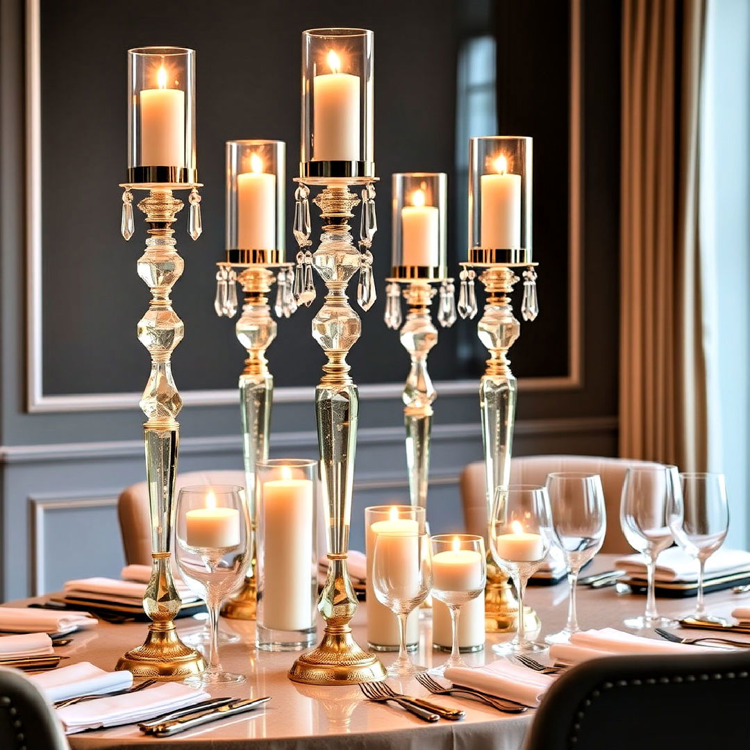 tall candle holders for luxury dining room - 40 Luxury Dining Room Ideas