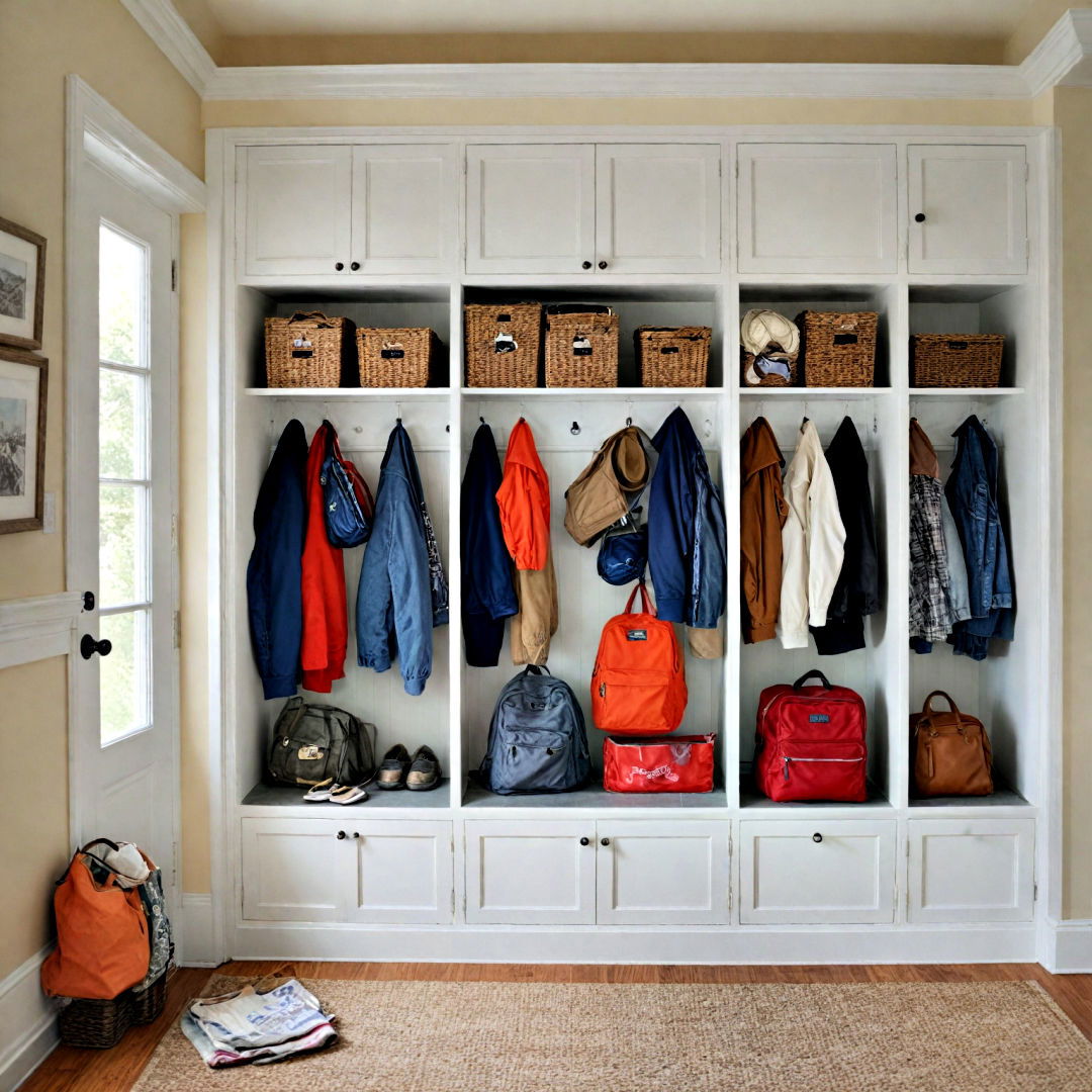 tall lockers idea - 40 Mudroom Ideas