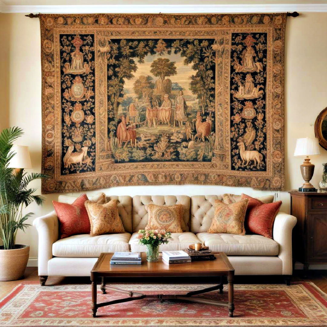 tapestry for traditional living room - 25 Traditional Living Room Ideas