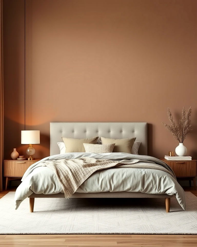 taupe accent wall for bedroom - 20 Taupe Bedroom Ideas