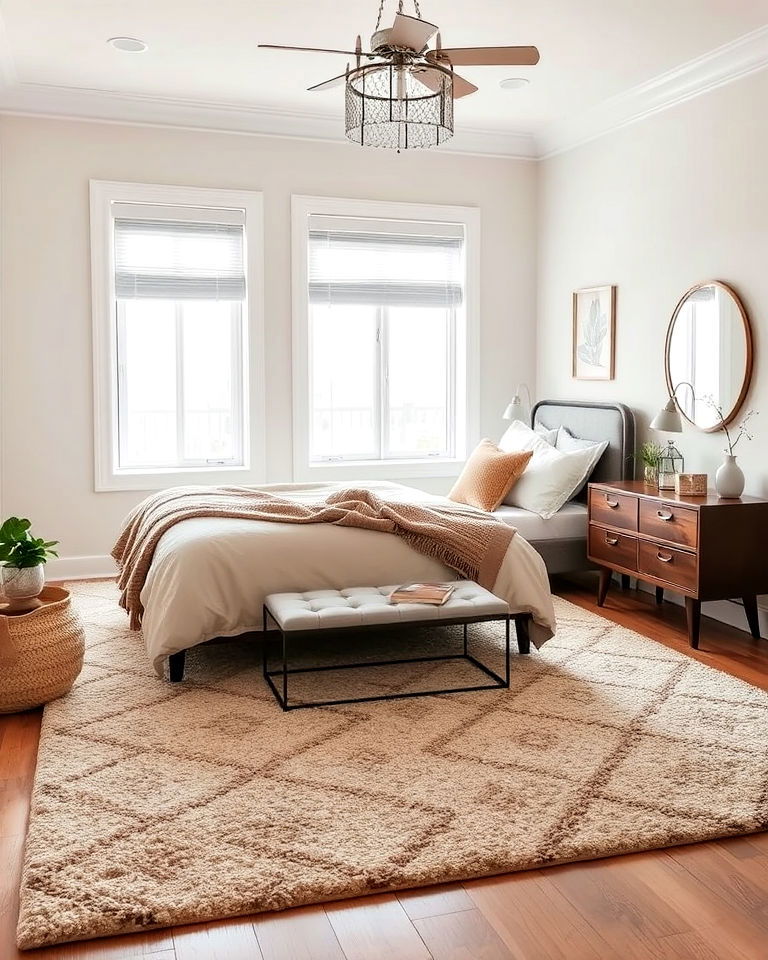 taupe area rug for bedroom - 20 Taupe Bedroom Ideas