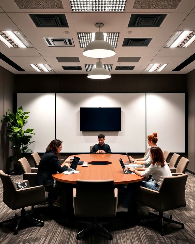 tech free zone within the conference room - 25 Conference Room Design Ideas and Inspiration