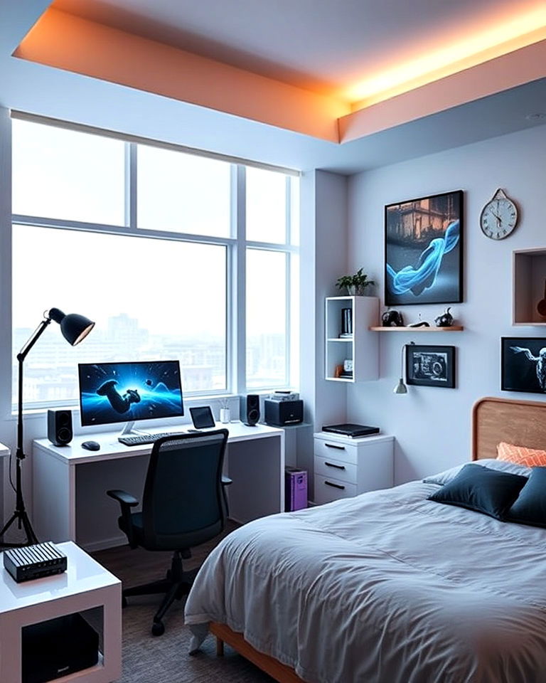tech savvy teen bedroom - 40 Teenage Boy Bedroom Ideas