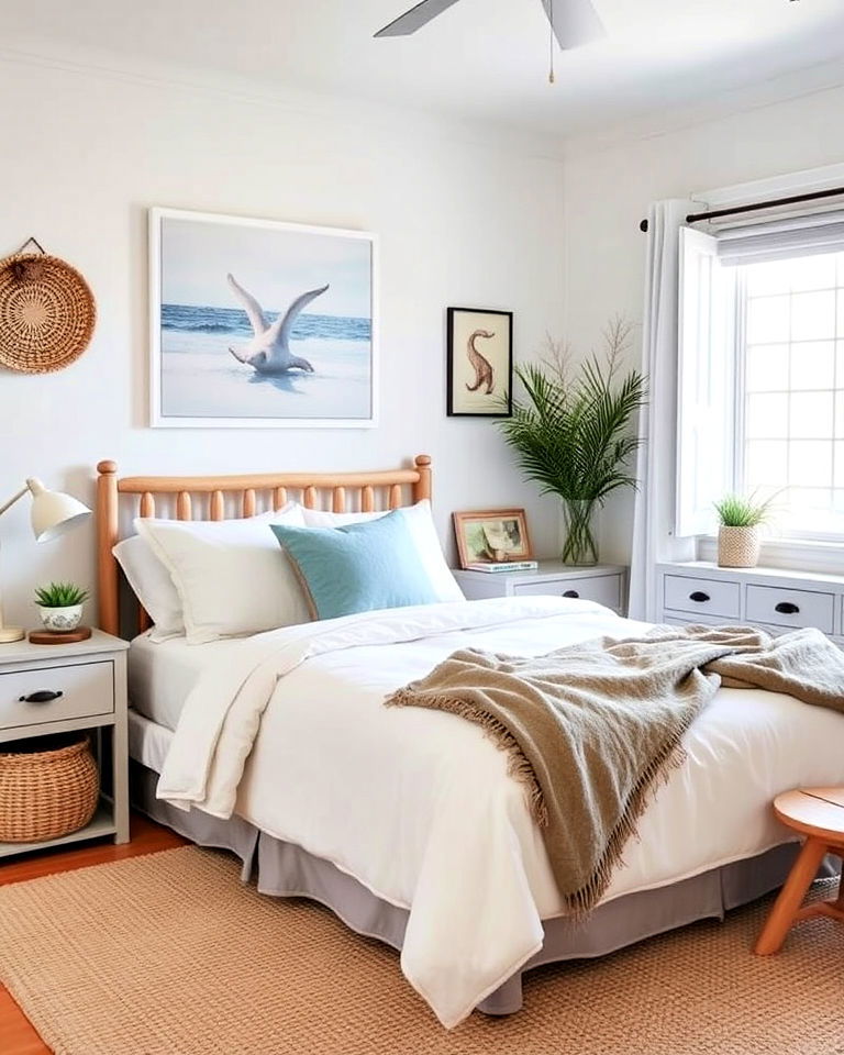 teen boy bedroom with beachy vibes - 40 Teenage Boy Bedroom Ideas