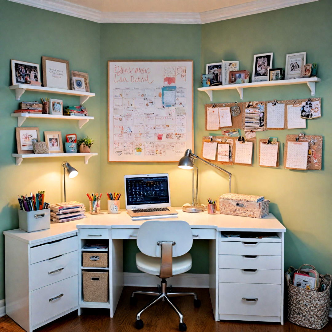 teenage girl bedroom with functional study space - 40 Teenage Girl Bedroom Ideas