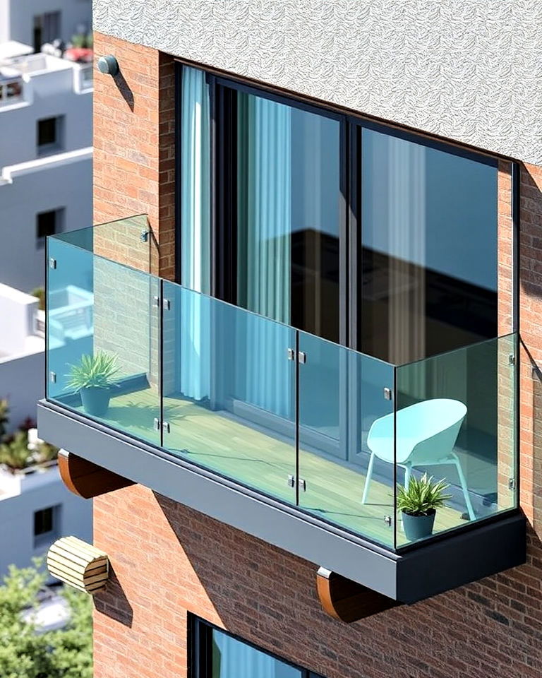 tempered glass for balcony - 25 Glass Balcony Design Ideas