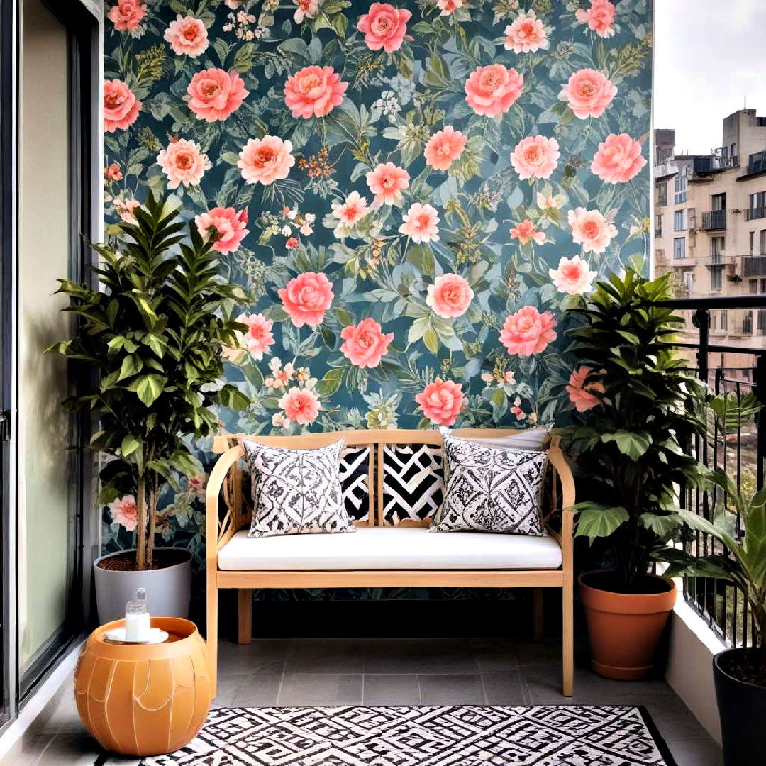 temporary wallpaper for small balcony - 30 Small Balcony Ideas