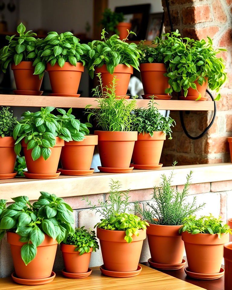 terracotta planters for italian restaurant - 20 Italian Restaurant Decor Ideas