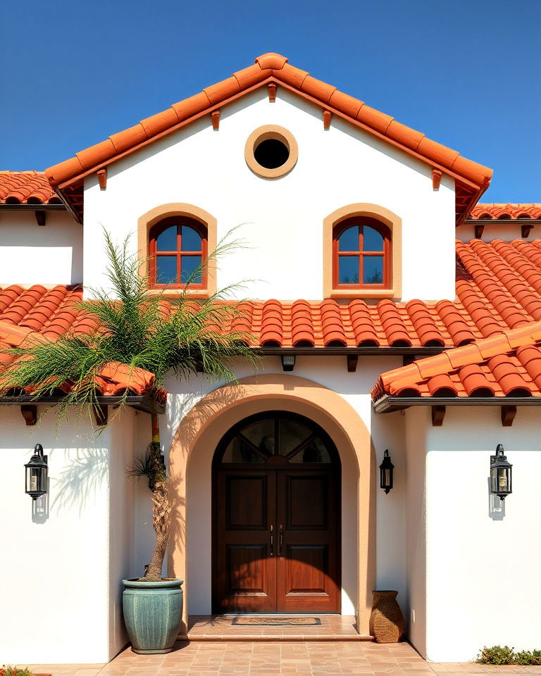terracotta roof tiles for spanish style home exterior - 40 Spanish Style Home Exterior Ideas