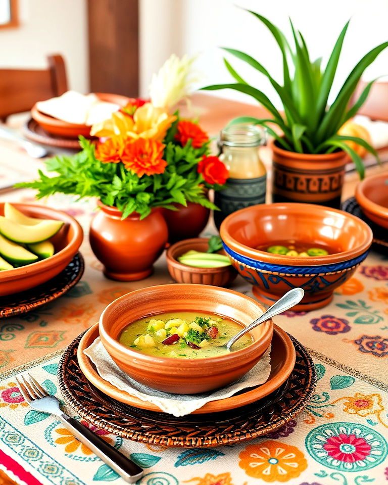 terracotta serving bowls for mexican table decor - 20 Mexican Table Decor Ideas