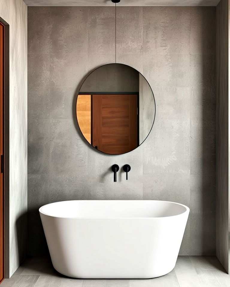 textured concrete walls for bathroom - 30 Concrete Bathroom Ideas