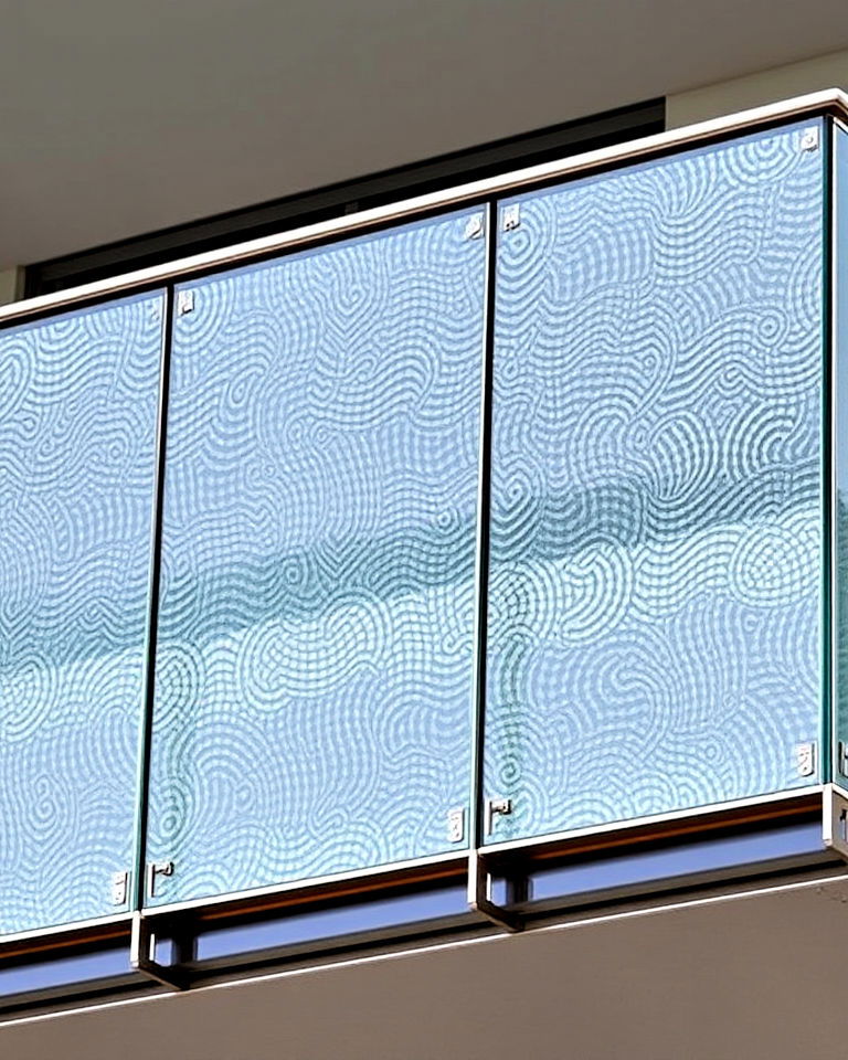 textured glass balcony design - 25 Glass Balcony Design Ideas