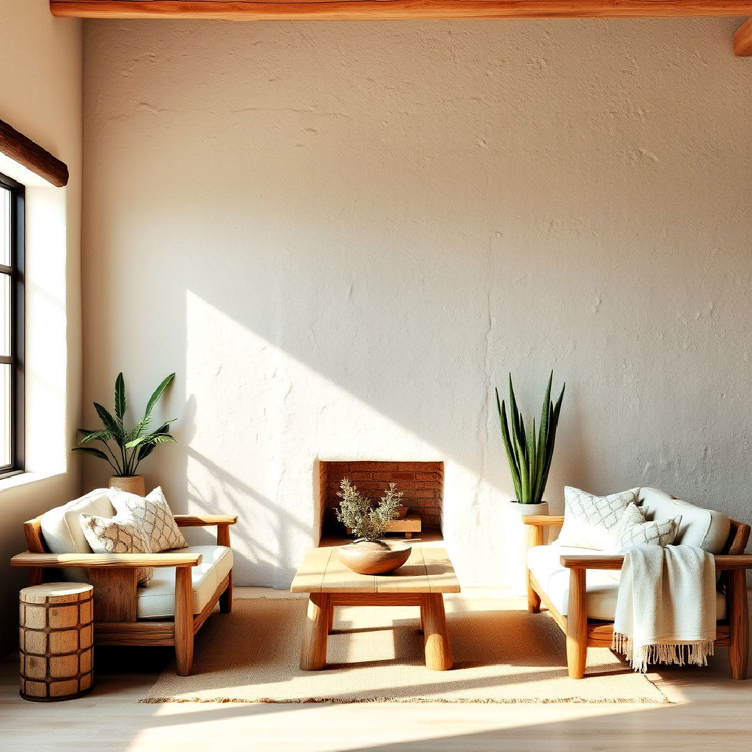 textured plaster walls ideas - 25 Southwestern Living Room Ideas